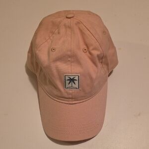 Pink Baseball Cap with Palm Tree Logo